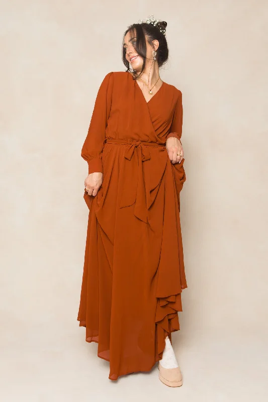 Andie Dress in Amber Chiffon