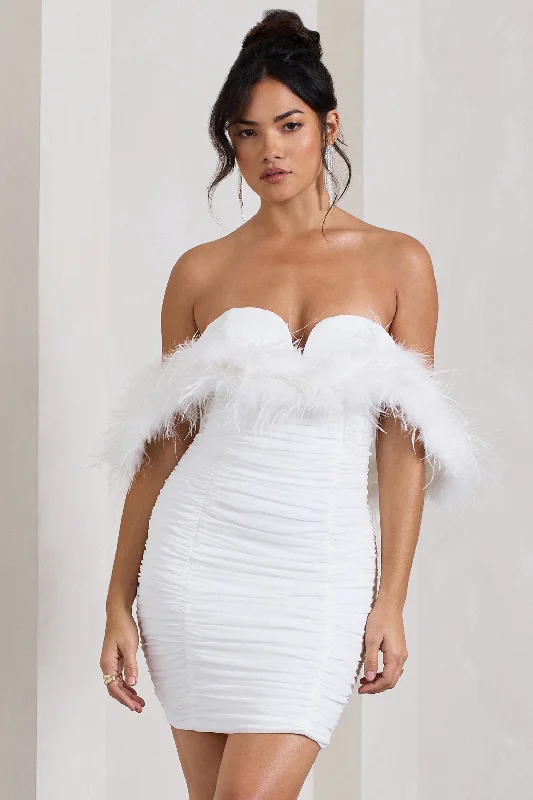 The ultimate guide to stylish women’s fashion Confetti | White Sweetheart Mini Dress With Chiffon Feather Sleeves The ultimate guide to stylish women’s fashion Confetti | White Sweetheart Mini Dress With Chiffon Feather Sleeves