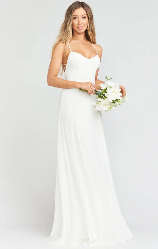 Godshaw Goddess Gown ~ Wedding Cake Chiffon