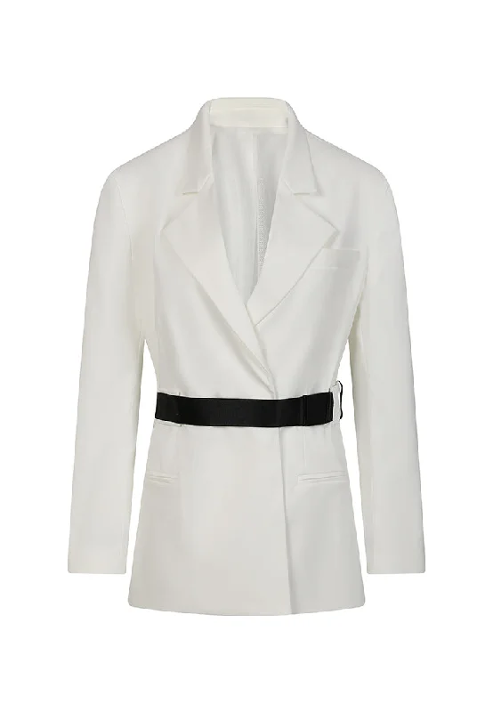 Sienna Belted Cotton Blazer