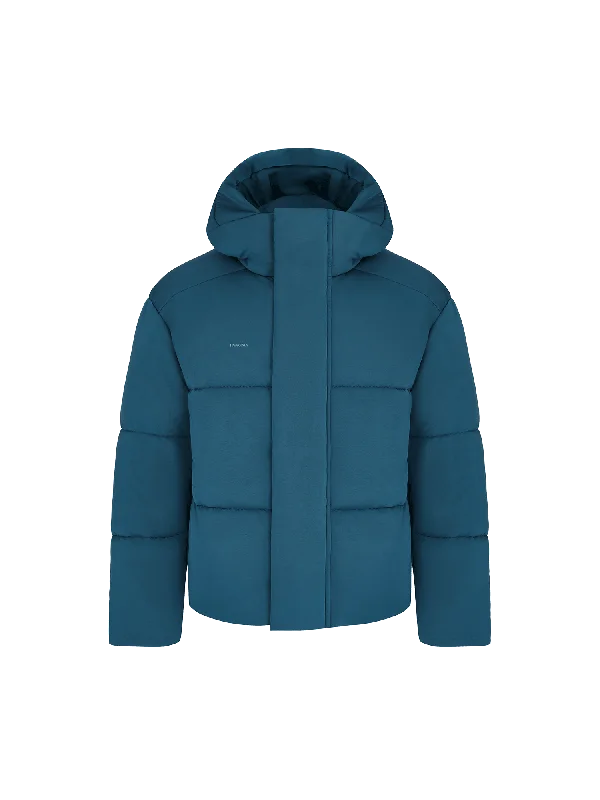 Men’s Flower-Warmth Recycled Nylon Puffer—storm blue