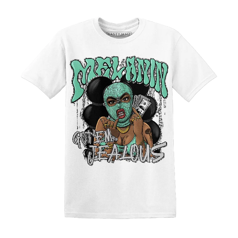 NastyJamz Green Glow 3s T Shirt Match Melanin Got Em Jealous