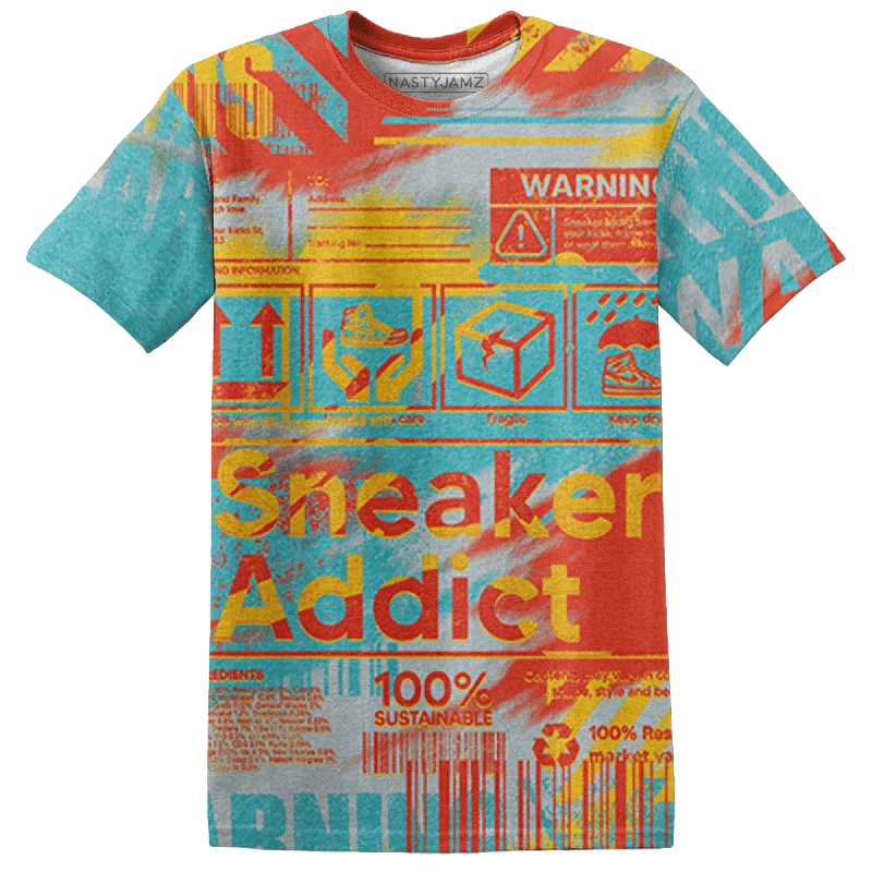 NastyJamz KB 8 Protro Venice Beach T Shirt Match Sneaker Addict 3D All-Over Print Warning