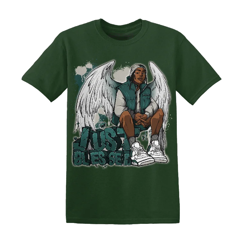 NastyJamz Oxidized Green 4s T Shirt Match Just Blessed