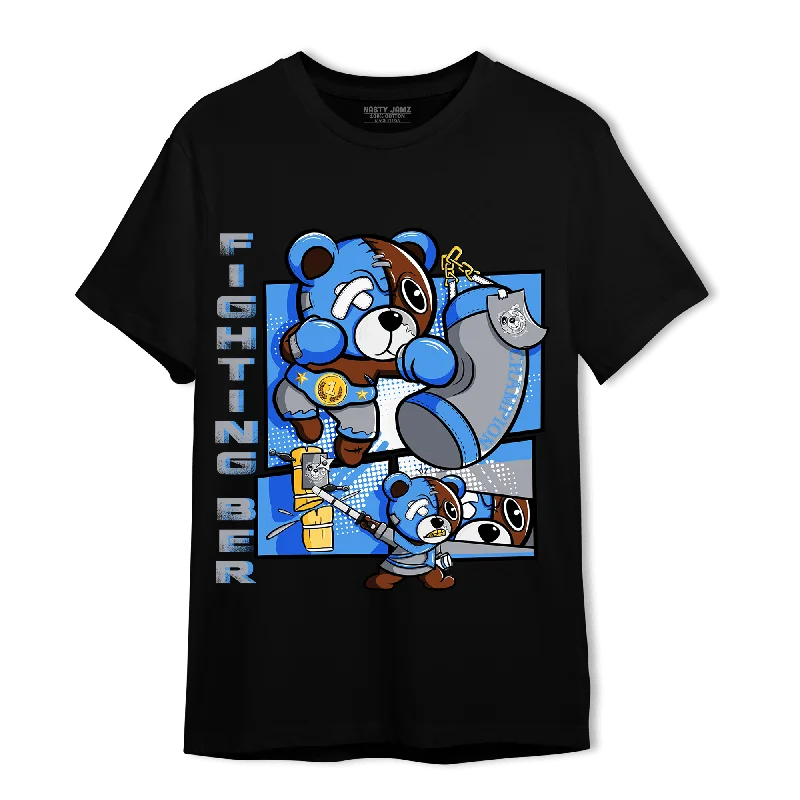 NastyJamz University Blue 5s T Shirt Match BER Fighting Boxing