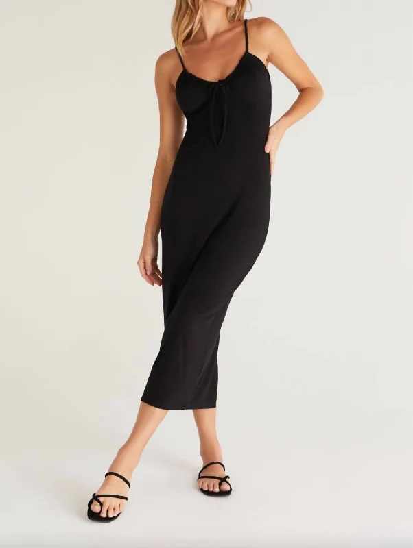 Create a timeless wardrobe with fashionable pieces   Melinda Dress In Black