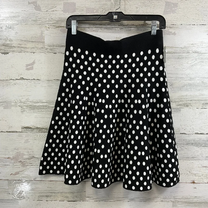 Skirt Mini & Short By Maeve In Black & White, Size: M