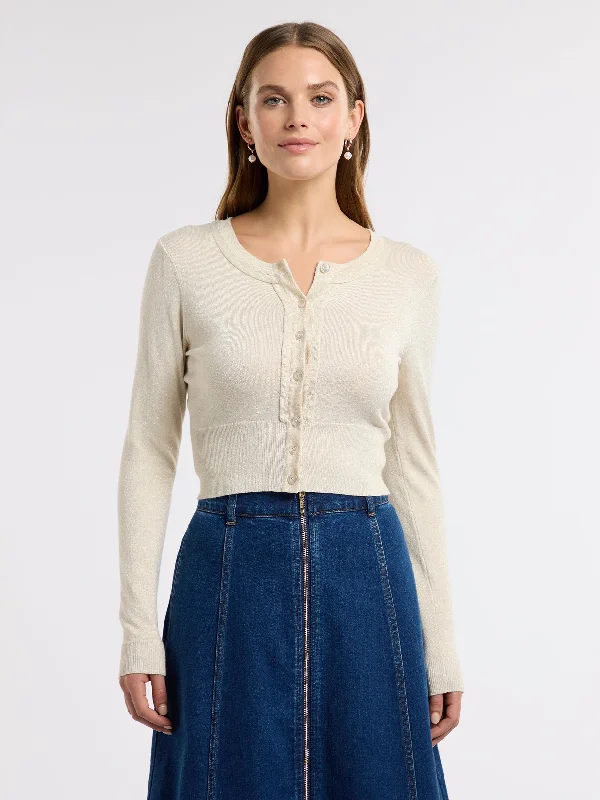 Chessie Shimmer Long Sleeve Cardi