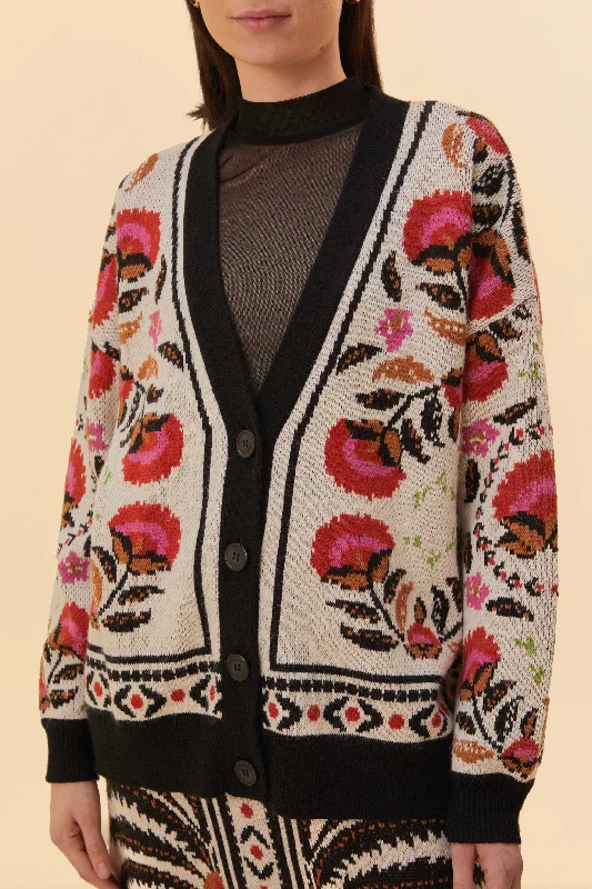 Sand Palms Paradise Knit Cardigan