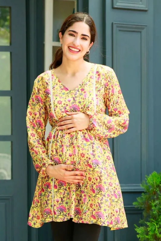 Miami Glow Pink Maternity Top