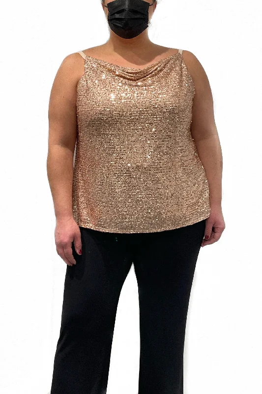 Nightway Formal Plus Size Sequined Top 22116W