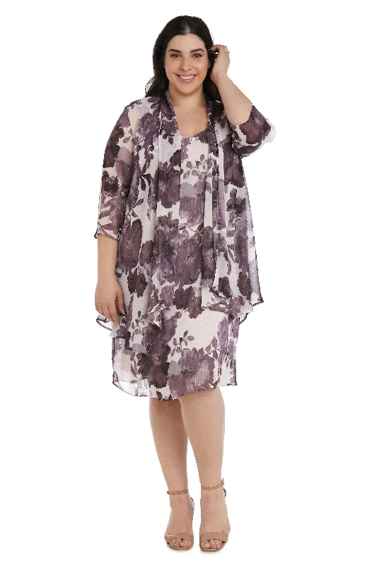 R&M Richards 9388W Short Plus Size Jacket Dress