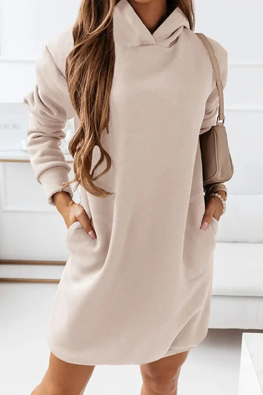 Iconic women’s outfits that never go out of style   Solid Hooded Mini Dress