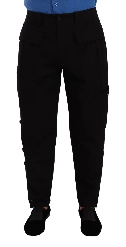 Dolce & Gabbana Chic  Cargo Pants with Stretch Men's Comfort