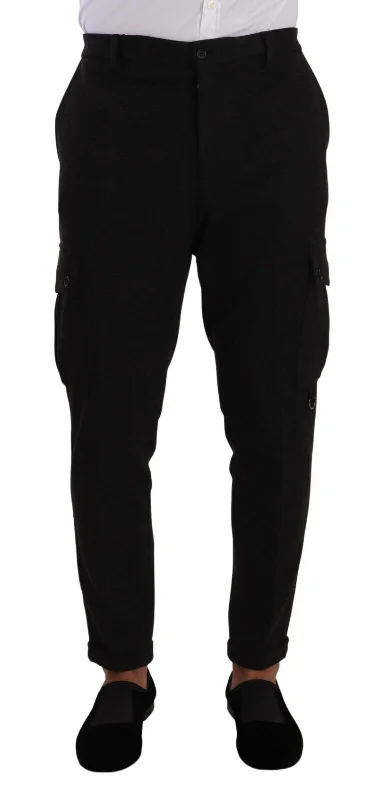 Dolce & Gabbana Sleek Skinny Cargo Pants in Timeless Men's