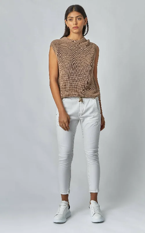 Step into style with our women’s clothing collection   Active Denim White Jeans