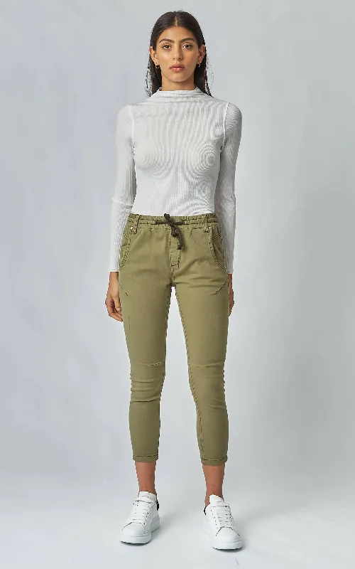 Elegant and comfortable women’s fashion wear   Active Khaki Jeans