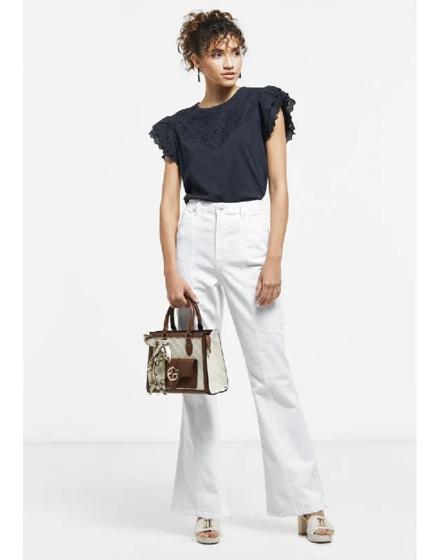 Curated collections of sophisticated women’s wear   Bootcut Jeans in Off White