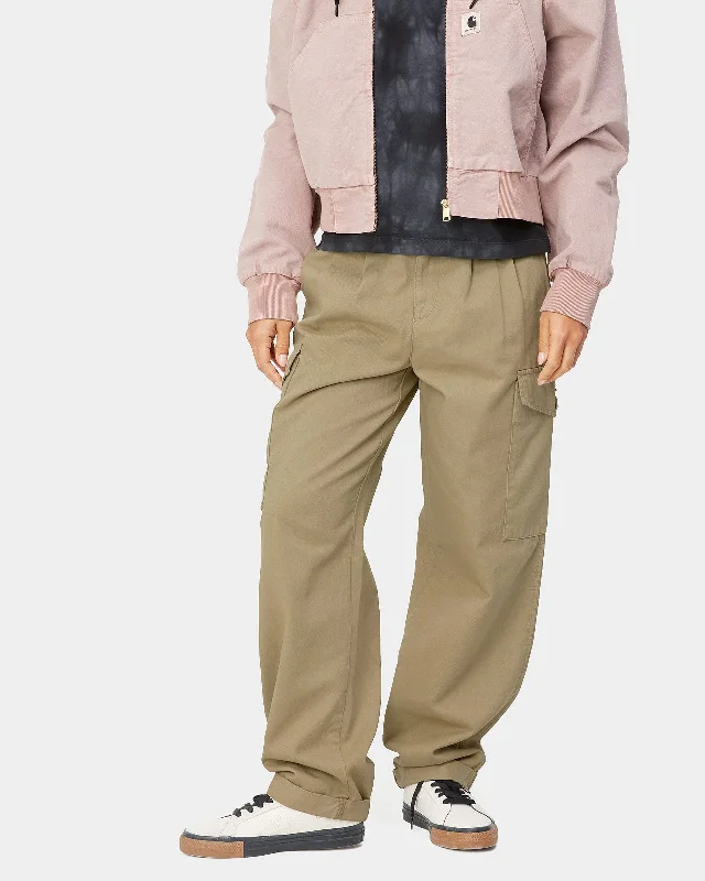 Statement pieces for the confident woman Carhartt WIP Womens Collins Pant Cargo Trousers - Ammonite Garment Dyed Statement pieces for the confident woman Carhartt WIP Womens Collins Pant Cargo Trousers - Ammonite Garment Dyed