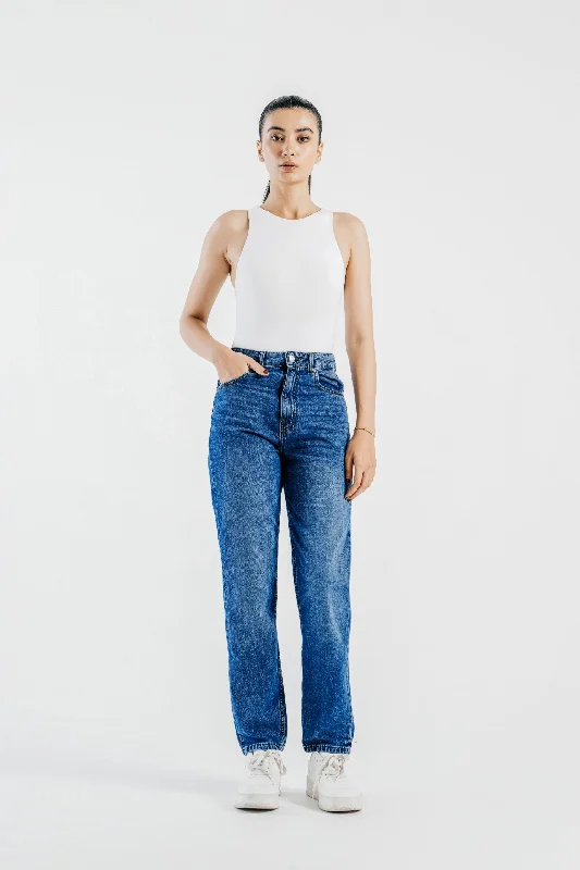 Step into style with our women’s clothing collection   Basic Mom Fit Jeans