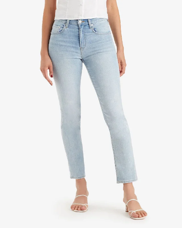Look and feel your best in our women’s wear   Levi's® Womens 724 Performance Cool High Rise Straight Leg Jeans - Bright In Blue