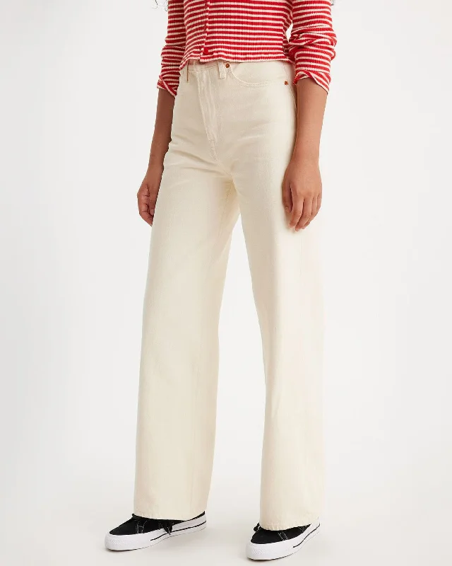 Dress to impress with elegant women’s wear   Levi's® Womens Ribcage Wide Leg Jeans - Barely Freezing