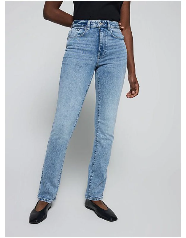 Chic, modern looks for the stylish woman   Slim Straight Jeans in Mid Blue