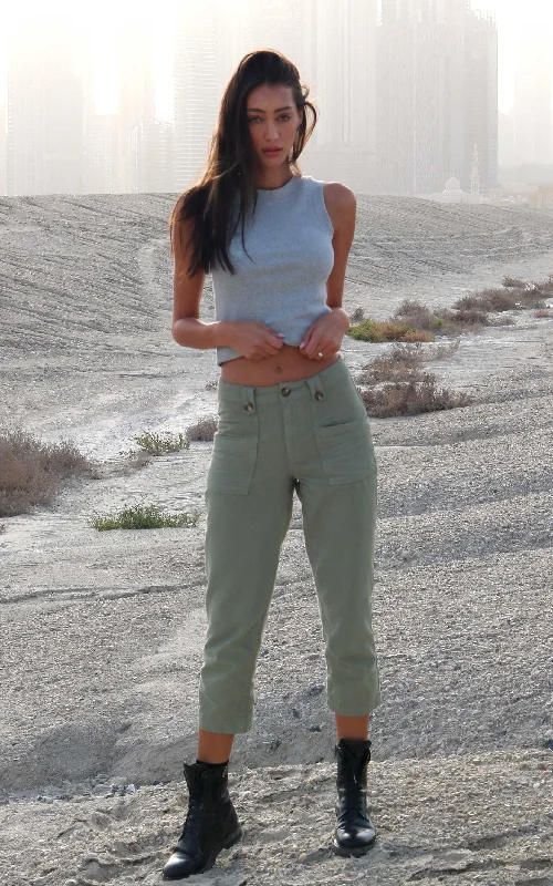 Modern fashion pieces designed for all women   Stella High Waisted Canvas Trousers