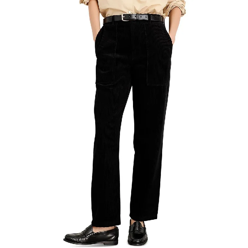 Womens Corduroy Straight Leg Straight Leg Pants